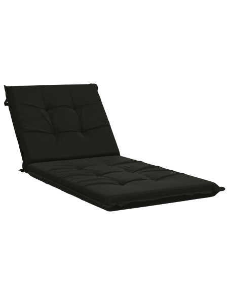 Cuscino per Lettino GEMERT 100% Poliestere Nero 190 x 70 x 9 cm