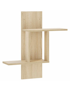 Scaffale da parete Rovere Sonoma 59 x 17 x 63 cm 2
