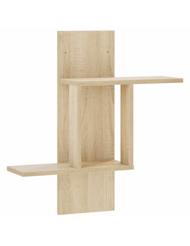 Scaffale da parete Rovere Sonoma 59 x 17 x 63 cm