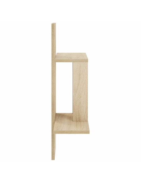 Scaffale da parete Rovere Sonoma 59 x 17 x 63 cm