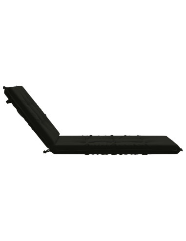 Cuscino per Lettino GEMERT 100% Poliestere Nero 190 x 70 x 9 cm