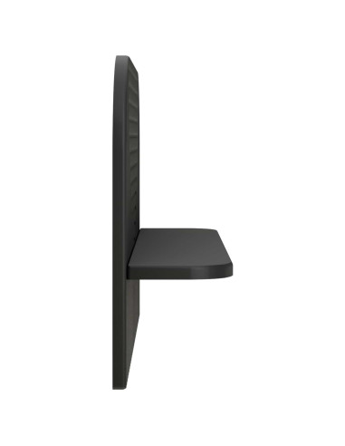 Scaffale da parete 2 pz Nero 60 x 13.5 x 37.5 cm