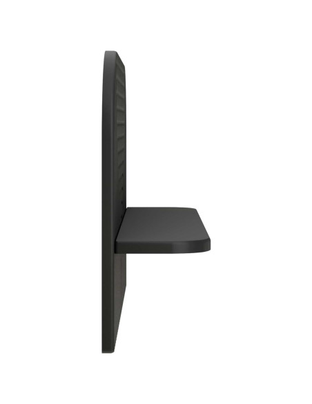 Scaffale da parete 2 pz Nero 60 x 13.5 x 37.5 cm