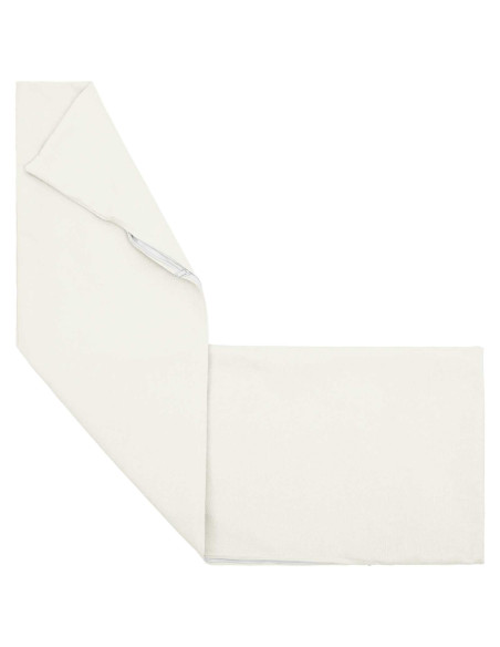 Cuscino con cuscino HEERLEN Bianco 40 x 145 cm Tessuto