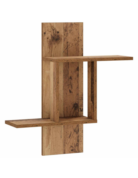 Scaffale da parete Legno antico 59 x 17 x 63 cm