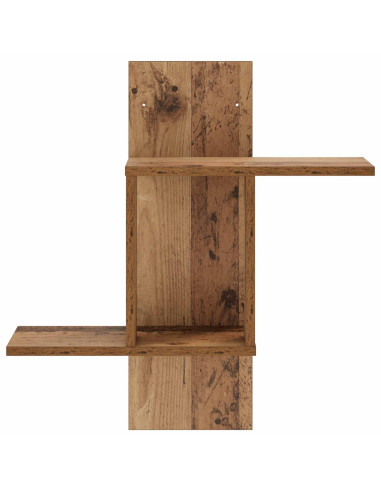 Scaffale da parete Legno antico 59 x 17 x 63 cm
