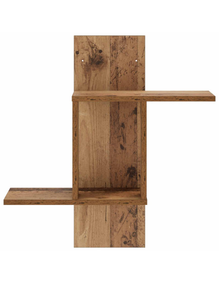 Scaffale da parete Legno antico 59 x 17 x 63 cm
