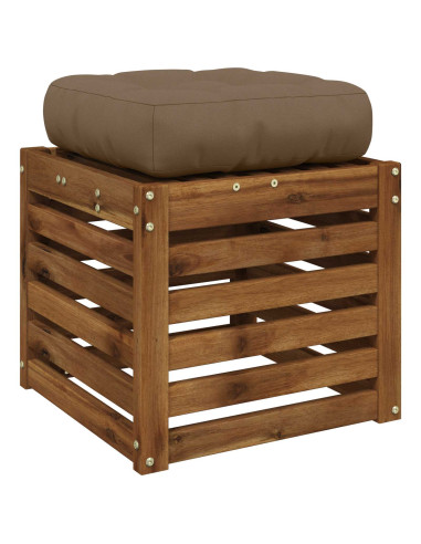 Cuscino per Sedia in Unico Pezzo VIANEN 100% Poliestere Tortora