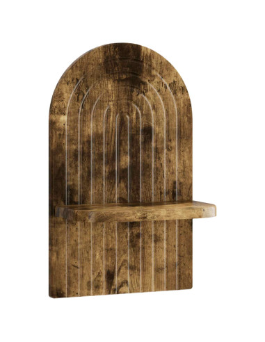 Scaffale da parete 2 pz Rovere Fumo 23 x 13.5 x 37.5 cm