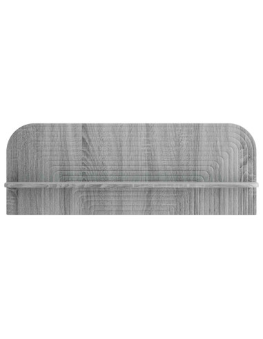 Scaffale da parete 2 pz Sonoma grigio 102 x 13,5 x 37,5 cm