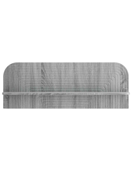 Scaffale da parete 2 pz Sonoma grigio 102 x 13,5 x 37,5 cm