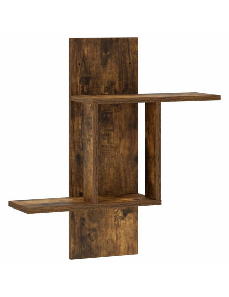 Scaffale da parete Rovere Fumo 59 x 17 x 63 cm