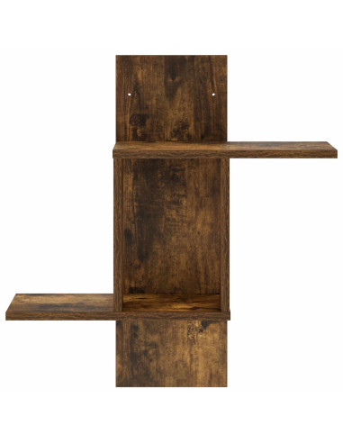 Scaffale da parete Rovere Fumo 59 x 17 x 63 cm