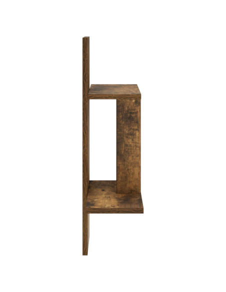 Scaffale da parete Rovere Fumo 59 x 17 x 63 cm