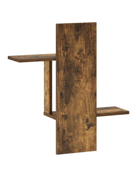 Scaffale da parete Rovere Fumo 59 x 17 x 63 cm