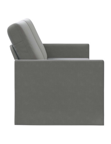 Divano a 3 posti Grigio Scuro 220 x 81 x 82 cm Velluto (V)