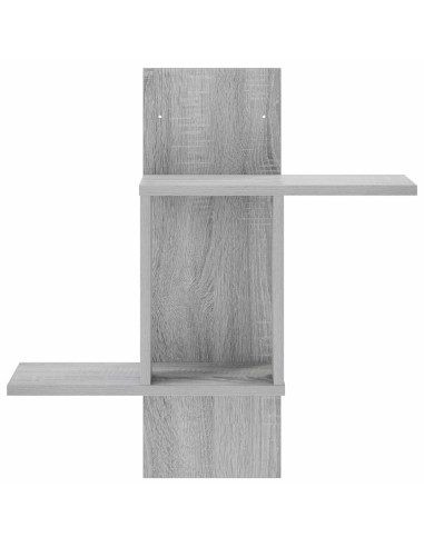 Scaffale da parete Sonoma grigio 59 x 17 x 63 cm