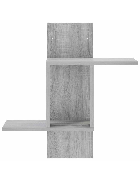 Scaffale da parete Sonoma grigio 59 x 17 x 63 cm