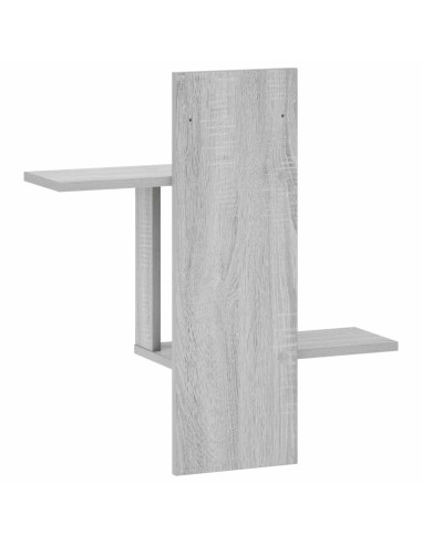 Scaffale da parete Sonoma grigio 59 x 17 x 63 cm
