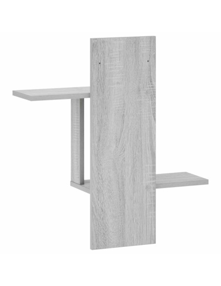Scaffale da parete Sonoma grigio 59 x 17 x 63 cm