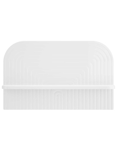 Scaffale da parete 2 pz Bianco Lucido 60 x 13,5 x 37,5 cm