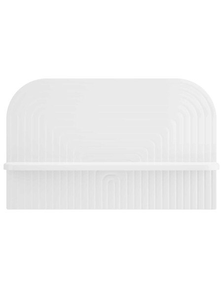 Scaffale da parete 2 pz Bianco Lucido 60 x 13,5 x 37,5 cm
