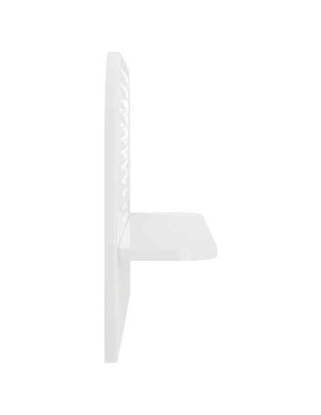 Scaffale da parete 2 pz Bianco Lucido 60 x 13,5 x 37,5 cm