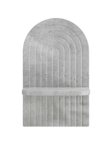 Scaffale da parete 2 pz Grigio Cemento 23 x 13,5 x 37,5 cm