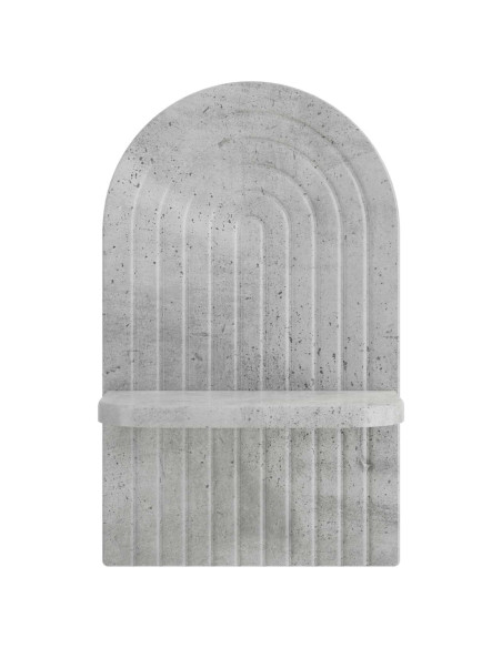 Scaffale da parete 2 pz Grigio Cemento 23 x 13,5 x 37,5 cm