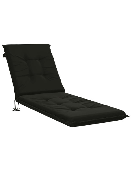 Cuscino per Lettino GEMERT 100% Poliestere Nero 190 x 60 x 9 cm
