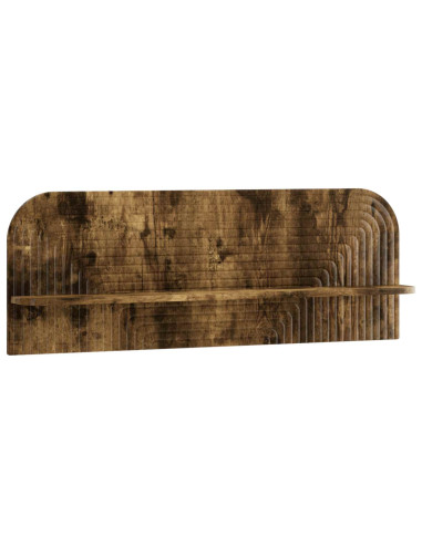 Scaffale da parete 2 pz Rovere Fumo 102 x 13,5 x 37,5 cm