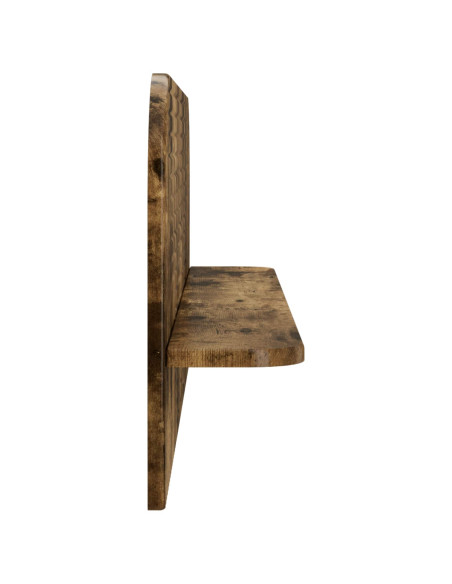 Scaffale da parete 2 pz Rovere Fumo 102 x 13,5 x 37,5 cm