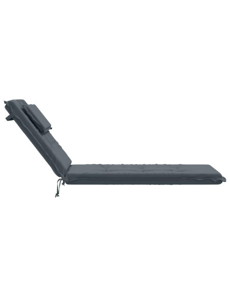 Cuscino per Lettino GEMERT 100% Poliestere Blu 190 x 60 x 9 cm
