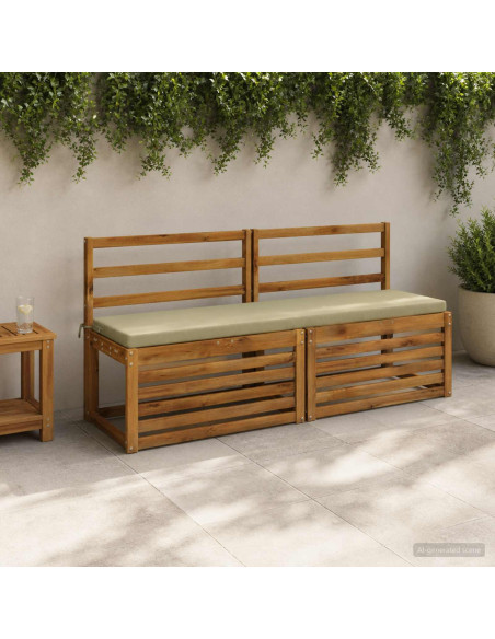 Cuscino per panchina SOEST 100% Poliestere Verde chiaro
