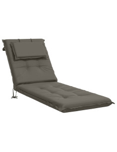 Cuscino per Lettino GEMERT 100% Poliestere Grigio 2