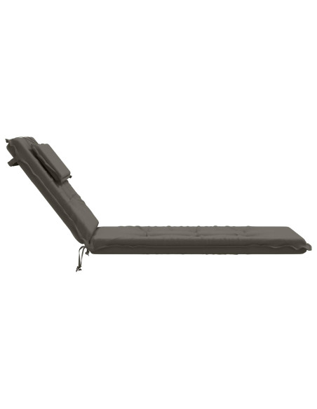 Cuscino per Lettino GEMERT 100% Poliestere Grigio