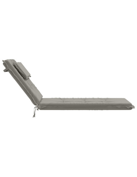 Cuscino per Lettino GEMERT 100% Poliestere Grigio
