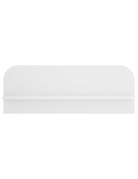 Scaffale da parete 2 pz Bianco 102 x 13.5 x 37.5 cm