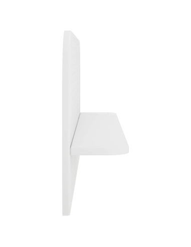 Scaffale da parete 2 pz Bianco 102 x 13.5 x 37.5 cm