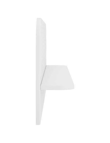 Scaffale da parete 2 pz Bianco 102 x 13.5 x 37.5 cm