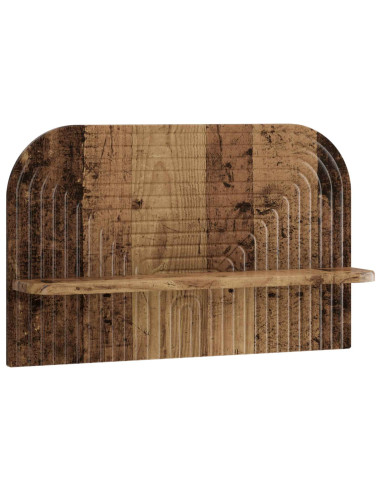 Scaffale da parete 2 pz Legno antico 60 x 13,5 x 37,5 cm