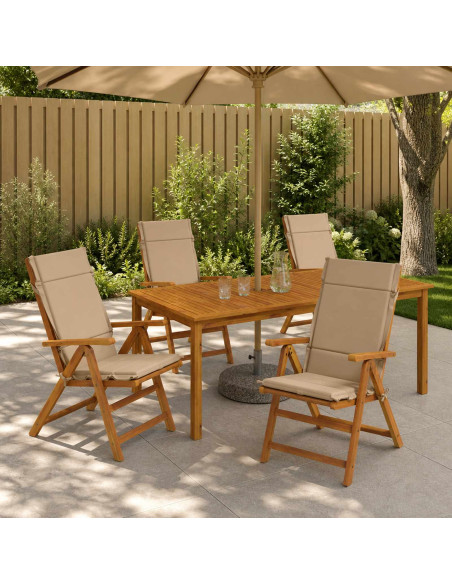 Cuscini per Sedia Alta in 4 Pezzi GEMERT 4 pcs 100% Poliestere