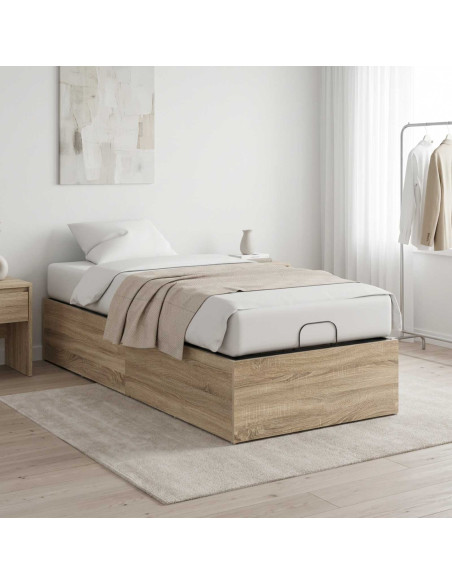 Giroletto per rete letto regolabile Rovere Sonoma 100 x 200 cm