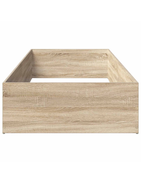 Giroletto per rete letto regolabile Rovere Sonoma 100 x 200 cm