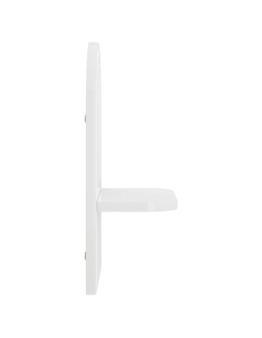 Scaffale da parete 2 pz Bianco Lucido 23 x 13.5 x 37.5 cm