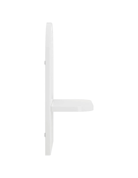 Scaffale da parete 2 pz Bianco Lucido 23 x 13.5 x 37.5 cm