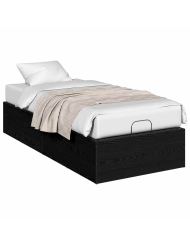 Giroletto per rete letto regolabile Rovere Nero 90 x 190 cm