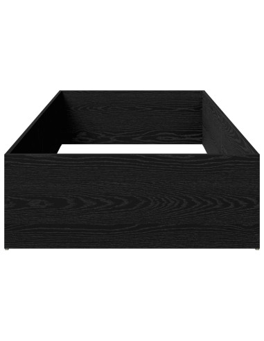 Giroletto per rete letto regolabile Rovere Nero 90 x 190 cm