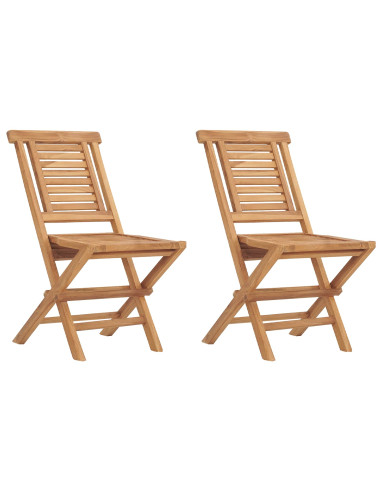 Set bistro da giardino pieghevole da 5 pezzi Naturale