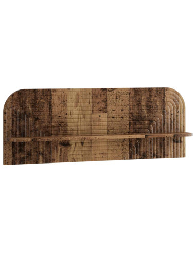 Scaffale da parete 2 pz Legno antico 102 x 13.5 x 37.5 cm